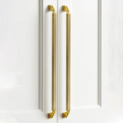 Plantex Aluminium Cabinet Handle/450mm Wardrobe Handle for Home/Cupboard Door Pull-Push Handles for Office - Pack of 2 (Brass Antique & Gold)