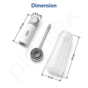 Plantex Portable Travel Bidet for Toilet/Rechargeable Electric Jet Spray with 2 Pressure Modes/IPX7 Waterproof/450ML Detachable Bottle for Women/Men – Pack of 1 (White)