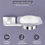 Plantex 304 Grade Stainless Steel Soap Holder for Bathroom/Wall Mounted Soap Stand/Soap Dish/Bathroom Accessories (Chrome)