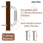 Plantex Cabinet Handle/Kitchen Cabinet Door Handle/Wardrobe/160 mm Cupboard Handle/Door Pull-Push Handle for Home/Office - Pack of 2 (Rose Gold)