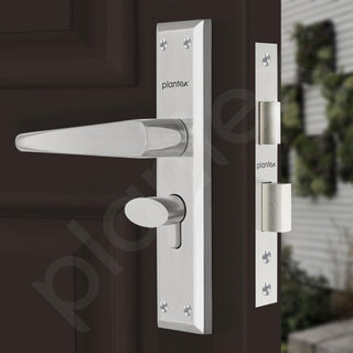 Plantex Main Door Lock Handle Set/6-Lever Locks Mechanism with 3 Years of Warranty/Mortise Lock with 3 Keys, Brass Locks Body & Cylinder(PTP-05 Matt)