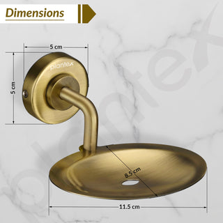 Plantex 304 Stainless Steel Soap Holder for Bathroom/Soap Dish/Soap Stand/Soap Tray/Bathroom Accessories - Daizy (Antique)