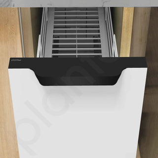 Plantex Profile Handle for Kitchen Cabinet/10 Inch Alluminium Drawer Profile Handle/Wardrobe Pull Handle for Home/Office/Hotel - Pack of 1 (Black)