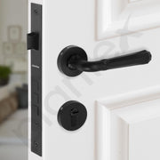 Plantex Heavy Duty Door Lock - Main Door Lock/Mortise Lock for Door/Door Lock for Bedroom/Home/Office/Hotel -Z Black Finish (3 Brass Keys)