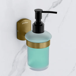Plantex 304 Grade Stainless Steel Liquid Soap Dispenser/Shampoo Dispenser/Handwash Dispenser/Bathroom Accessories - Parv (Brass Antique)