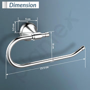 Plantex 304 Grade Stainless Steel Washbasin Towel Holder/Hand Towel Hanger/Napkin Ring for Kitchen/Bathroom Accessories (Chrome) Niko