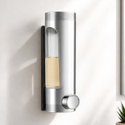Plantex Liquid Soap Dispenser for Bathroom/ABS Plastic Refillable Soap Handwash Dispenser for Shampoo & Body Lotion - Ideal for Hotels/Hospitals/Restaurants/Offices - (Chrome)