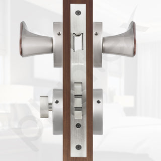 Plantex Main Door Lock/Mortise Lock for Door with 3 Years of Warranty - Robust Door Lock for Home with Brass Lock Body & Cylinder(034-Satin & Wood Finish)