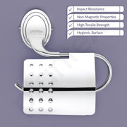 Plantex 304 Grade Stainless Steel Toilet Paper Roll Holder/Toilet Paper Holder in Bathroom/Kitchen/Bathroom Accessories Pack of 1, Cubic (Chrome)
