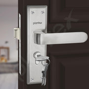 Plantex Main Door Lock Handle Set/6-Lever Locks Mechanism with 3 Years of Warranty/Mortise Lock with 3 Keys, Brass Locks Body & Cylinder(PTP-06 Matt)