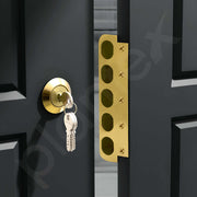 Plantex Stainless Steel Penta Bolt Lock for Main Door/5-Point Security Deadbolt with Brass Cylinder & 4 Keys/Door Lock Set with 5 Years of Warranty (PVD Gold)