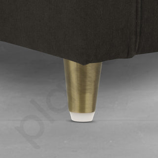 Plantex 3 Inch Sofa Legs for Bed Furniture/Sofa Legs for Table/Sofa Support Legs with Rubber Grip (Brass Antique, 6 Pcs)