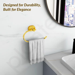 Plantex J4 Stainless Steel Towel Hanger for Wash Basin/Hand Towel Hanger/Napkin Holder for Wash Basin/Bathroom Accessories (PVD Gold Finish) Onix