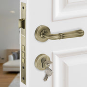 Plantex Main Door Lock/Mortise Lock for Door with 3 Years of Warranty - Robust Door Lock for Home with Brass Lock Body & Cylinder(7117 - Brass Antique)