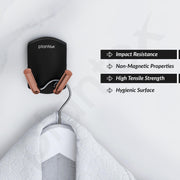 Plantex 304 Grade Stainless Steel Robe Hook/Cloth-Towel Hanger/Door Hanger Hook/Bathroom Accessories (Parv - Rose Gold & Black)