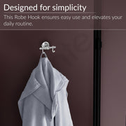 Plantex 304 Grade Stainless Steel Robe Hook/Cloth-Towel Hanger/Napkin Hanger/Bathroom Accessories Pack of 1, Skyllo (Chrome)