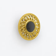 Plantex Drawer Knob/Knobs for Drawer/Round Knob for Cabinets/Pull-Push Knob for Kitchen/Bedroom/Drawers - Pack of 1 (Gold)