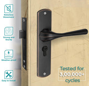 Plantex Premium Door Lock with/Main Door Lock for Home/6-Lever Lock Mechanism with 3 Years of Warranty/Mortise Lock for Door - Main Door Lock Set (DTM-592 - Copper Antique Finish)