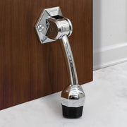 Plantex Door Stopper for Main Door/5-Inch Stopper with Rubber Grip/Stoppers for Wooden Door/Stops for Door â€“ Pack of 1 (Chrome)