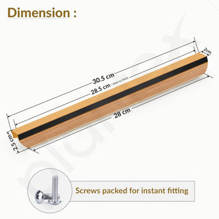 Plantex Cabinet Handle/288mm Handle for Cabinet/Door Pull-Push Handle for Home/Office - Pack of 1 (Gold)