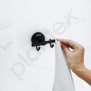 Plantex 304 Grade Stainless Steel Robe Hook/Cloth-Towel Hanger/Napkin Hanger/Bathroom Accessories - Skyllo (Black)