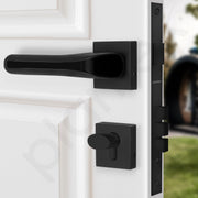 Plantex Door Lock for Home with 3 Years of Warranty/Mortise Locks for Door - Main Door Lock Set (PT-007- Black)