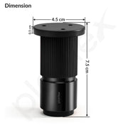 Plantex 3 Inch Sofa Leg for Bed Furniture/Aluminium Sofa Leg for Table/Support Legs/Furniture Leg - Pair of 1 (2 Piece) (DTS-77, Black)