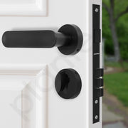 Plantex Main Door Lock/Mortise Lock for Door with 3 Years of Warranty - Robust Door Lock for Home with Brass Lock Body & Cylinder (Black Finish)