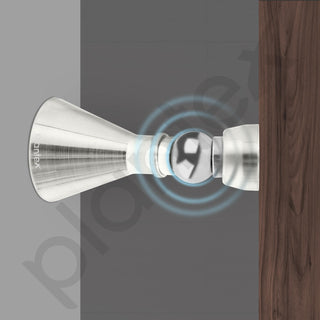 Plantex Door Stopper for Home/High Grade Stainless Steel Door Catcher/5 Inch Door Magnet Stopper/360 Degree Angle Door Magnet for Home/Office/Hotel - (Matt)