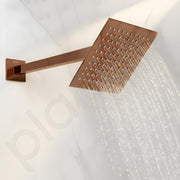 Plantex 18-Inch Shower Arm for Overhead Shower/Stainless Steel Shower Pipe/Wall Mount Bathroom Fitting with ½-Inch Thread - Pack of 1 (Rose Gold)