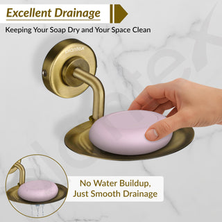 Plantex 304 Stainless Steel Soap Holder for Bathroom/Soap Dish/Soap Stand/Soap Tray/Bathroom Accessories - Daizy (Antique)