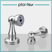 Plantex Stainless Steel Door Stopper/360 Degree 4 Inch Door Magnet for Home/Wall Mounted Soft Catcher to Hold Wooden/Glass/PVC Door/Door Stopper for Home (Matt)