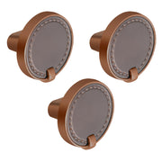Plantex Knobs for Drawers/Drawer Knobs/Round Knob for Cabinets/Pull-Push Knob for Kitchen/Bedroom/Drawer - Pack of 3 (Rose Gold & Satin Black)