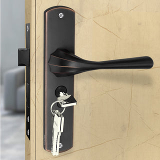Plantex Heavy Duty Door Lock - Main Door Lock Set with 3 Keys/Mortise Door Lock for Home/Office/Hotel (DTM - 592 - Copper Antique)