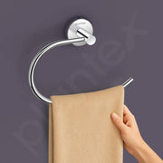 Plantex Stainless Steel Napkin Holder for Wash Basin/Towel Hanger for Bathroom/Napkin Hanger/Bathroom Accessories - Pack of 1 (Chrome)