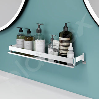 Plantex Stainless Steel Bathroom Shelf Rack/Bathroom Organizer/Wall Shelf for Bathroom Accessories Set/Kitchen Stand/Kitchen Shelves & Racks-(Chrome 18x5 Inches)