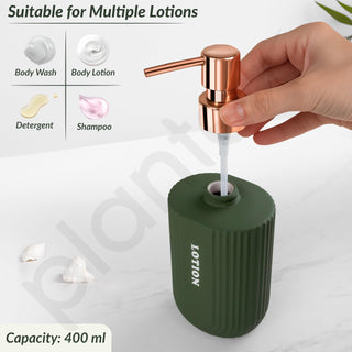 Plantex Ceramic Bathroom Set - Soap Holder for Bathroom/Liquid Soap Dispenser/Tumbler Holder/Toothbrush Holder - 3 Pcs Set