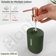Plantex Ceramic Bathroom Set - Soap Holder for Bathroom/Liquid Soap Dispenser/Tumbler Holder/Toothbrush Holder - 3 Pcs Set