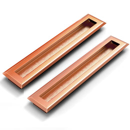 Plantex Sliding Door Handle/Concealed Handle for Sliding Door/224mm Concealed Handle for Wardrobe/Kitchen Cabinet - Pack of 2 (Rose Gold)