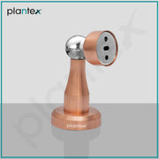Plantex Stainless Steel 360 Degree 4 inch Door Magnet Stopper for Home/Office/Hotel Wall and Floor Mounted Soft-Catcher to Hold Wooden/Glass/PVC Door (Rose Gold Finish)