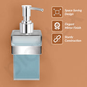 Plantex Stainless Steel Liquid Soap Dispenser/Shampoo Dispenser/Hand Wash Bathroom Accessories - Nexa (Chrome)