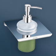 Plantex Stainless Steel and ABS Liquid/Handwash/Soap Dispenser for Hospitals, Hotels, Restaurants, Offices & Bathroom - Wall Mount (Chrome)