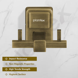 Plantex 304 Grade Stainless Steel Robe Hook/Cloth-Towel Hanger/Door Hanger-Hook/Bathroom Accessories - Darcy (Antique)