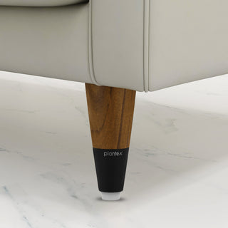 Plantex 4 Inch Sofa Legs for Bed Furniture/Sofa Legs for Table/Sofa Support Legs with Rubber Grip (Black, 6 Pcs)