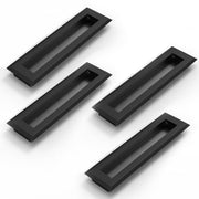 Plantex Sliding Door Handle/Concealed Handle for Sliding Door/160mm Concealed Handle for Wardrobe/Kitchen Cabinet - Pack of 4 (Black)
