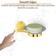 Plantex 304 Grade Stainless Steel Soap Holder for Bathroom/Soap Stand/Soap Dish/Bathroom Accessories - Oreo (Gold)