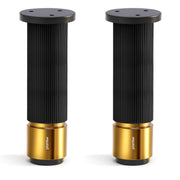 Plantex 6 Inch Sofa Leg for Bed Furniture/Aluminium Sofa Leg for Table/Support Legs/Furniture Leg - Pair of 1 (2 Piece) (DTS-77, Black & Gold)