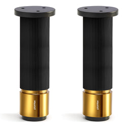 Plantex 6 Inch Sofa Leg for Bed Furniture/Aluminium Sofa Leg for Table/Support Legs/Furniture Leg - Pair of 1 (2 Piece) (DTS-77, Black & Gold)