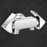 Plantex Pure Brass Two Way Bib Cock Tap with Compatible for Washing Machine with Water Saving Nozzle Attachment/2 in 1 Bib Tap -(PRI-307-Chrome)