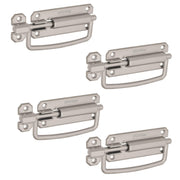 Plantex Door Stopper/5 Inch Baby Latch Kadi/Door Latch for Bathroom/Door Lock for Home/Office Doors - Pack of 4 (Matt)